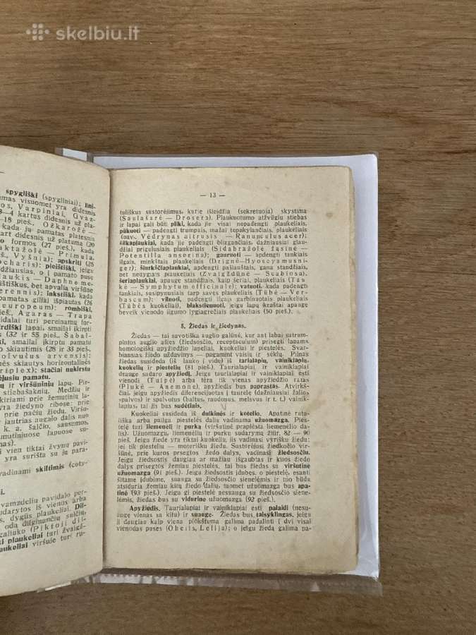 Vadovas Lietuvos augalams pažinti 1934 m. - nuotraukos Nr. 4