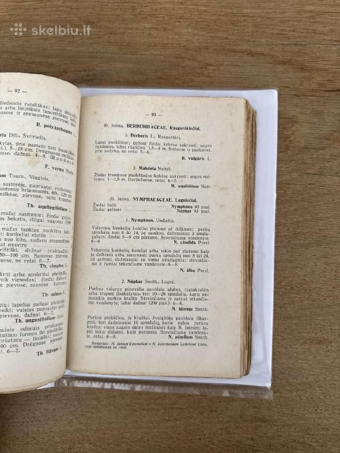 Vadovas Lietuvos augalams pažinti 1934 m. - nuotraukos Nr. 6