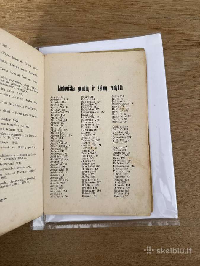 Vadovas Lietuvos augalams pažinti 1934 m. - nuotraukos Nr. 8