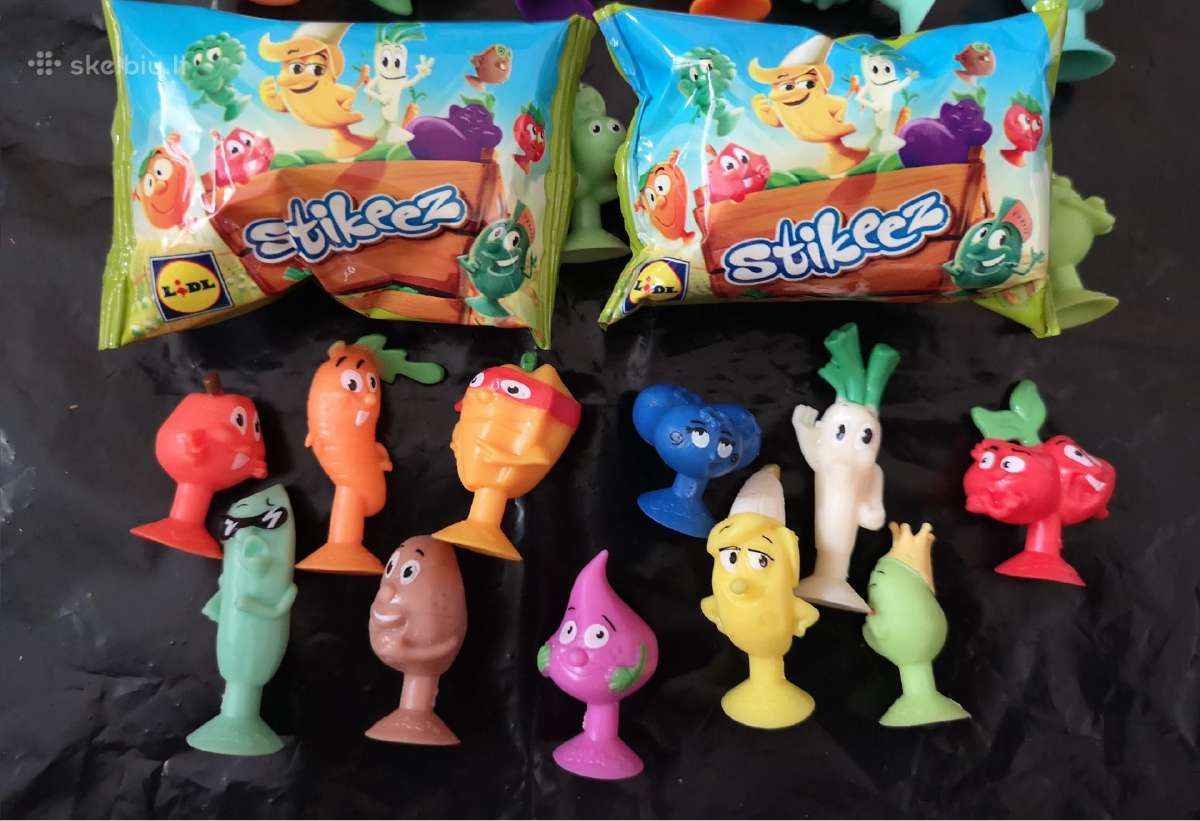 Stikeez (Lidl) lipnučiai-figūrėlės