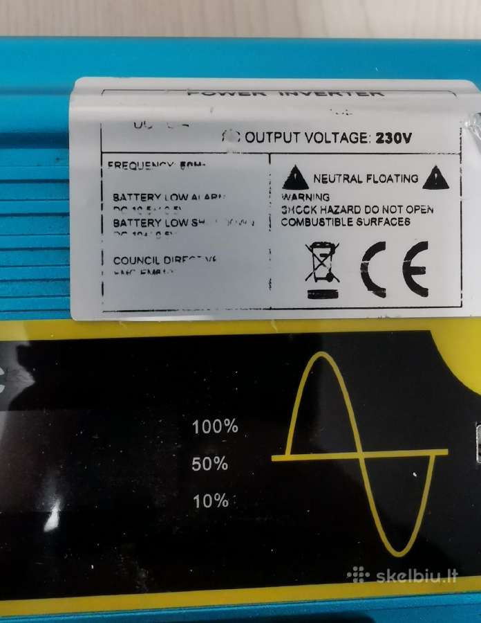 Konverteris 12-220v. 5kv - nuotraukos Nr. 6