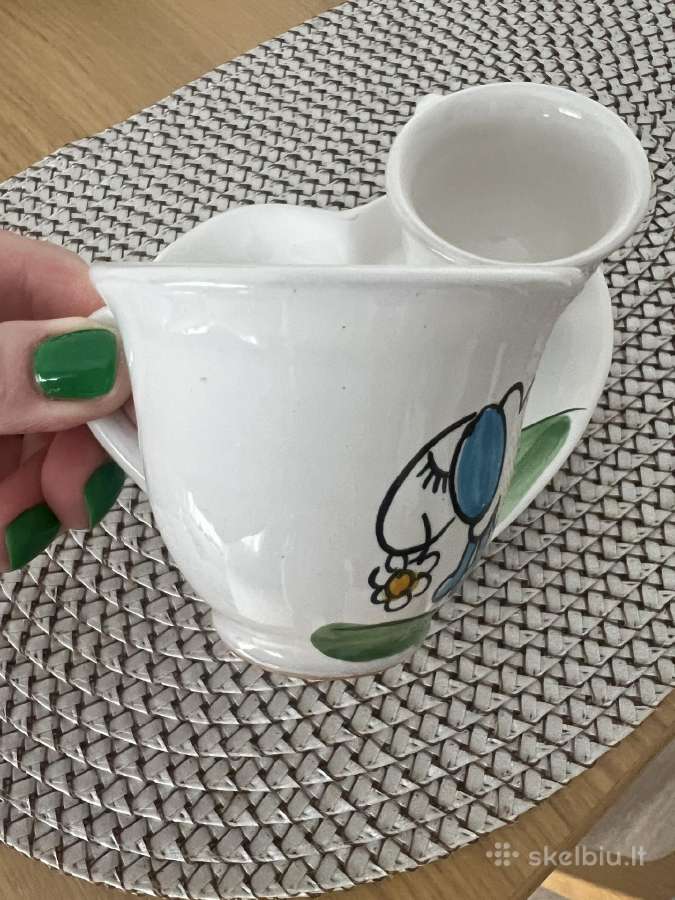 Espresso kavos maži puodeliai su avelėmis ėriukais - nuotraukos Nr. 4