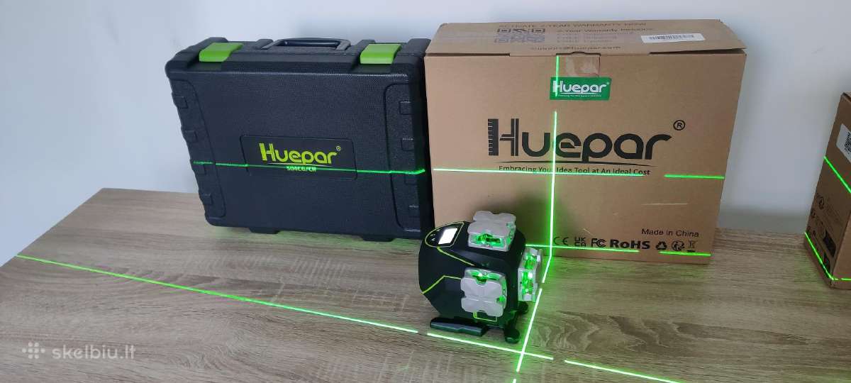 Profesionalus 4d nivelyras Huepar S04cg - nuotraukos Nr. 12