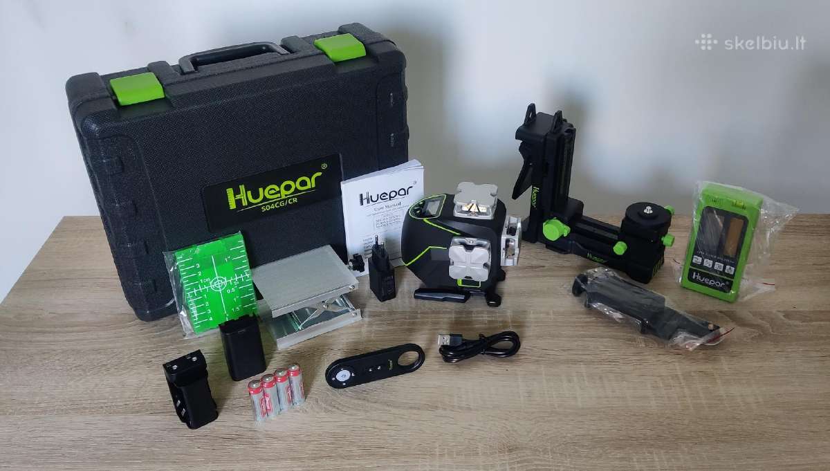 Profesionalus 4d nivelyras Huepar S04cg - nuotraukos Nr. 6