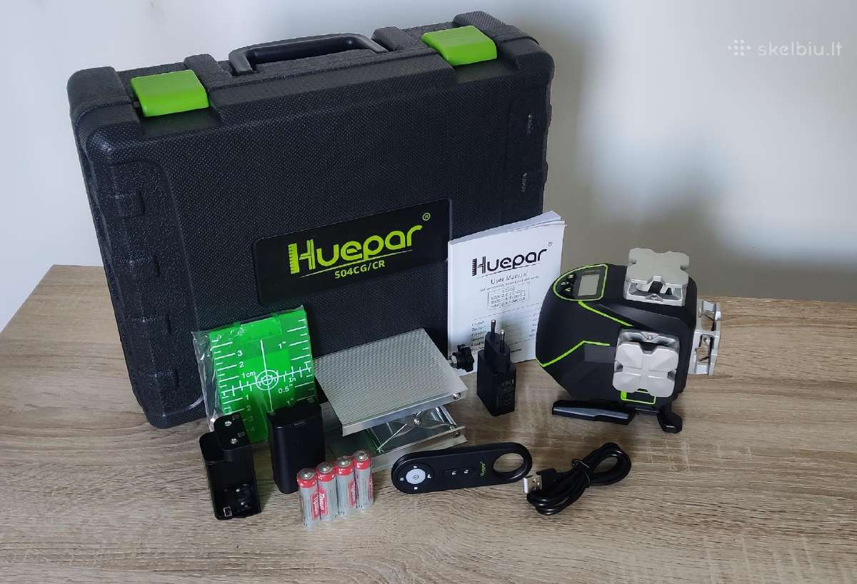 Profesionalus 4d nivelyras Huepar S04cg - nuotraukos Nr. 7
