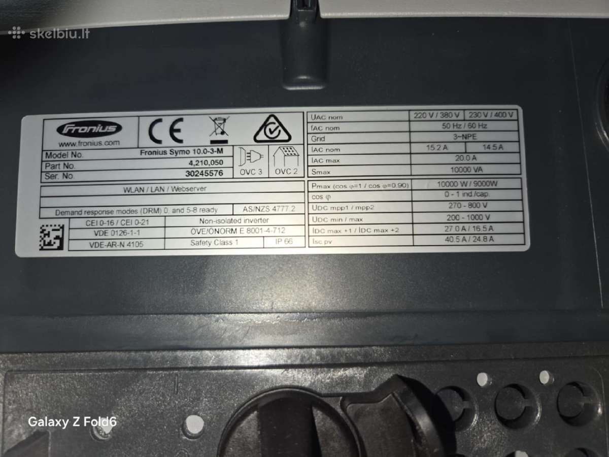 Fronius 2 inverterius (10 kw ir 15 kw) - nuotraukos Nr. 3