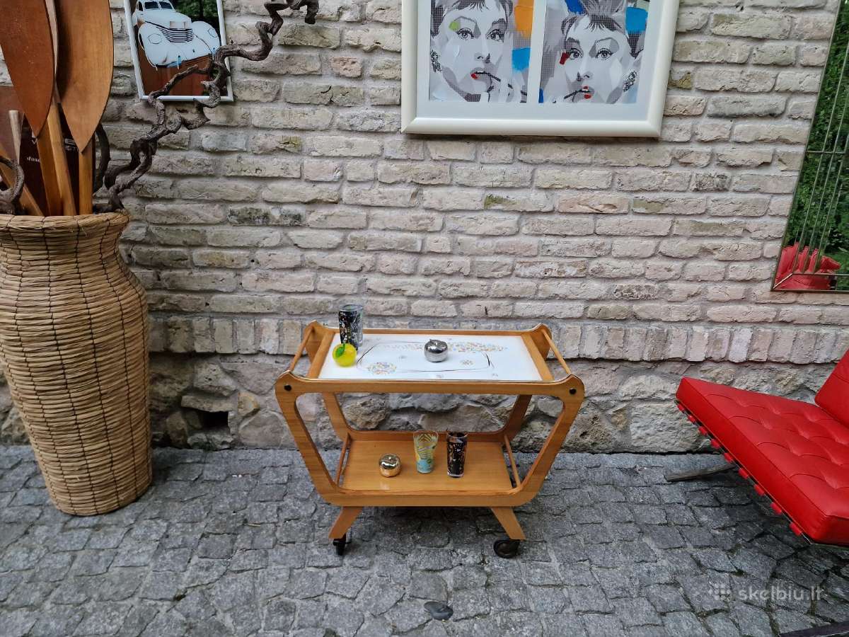 Vintažinis mid century servantas/kavos stalelis - nuotraukos Nr. 4