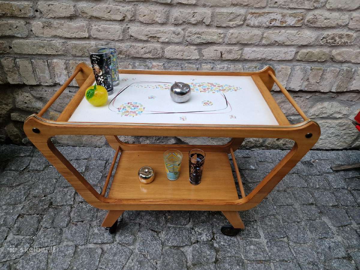 Vintažinis mid century servantas/kavos stalelis - nuotraukos Nr. 10