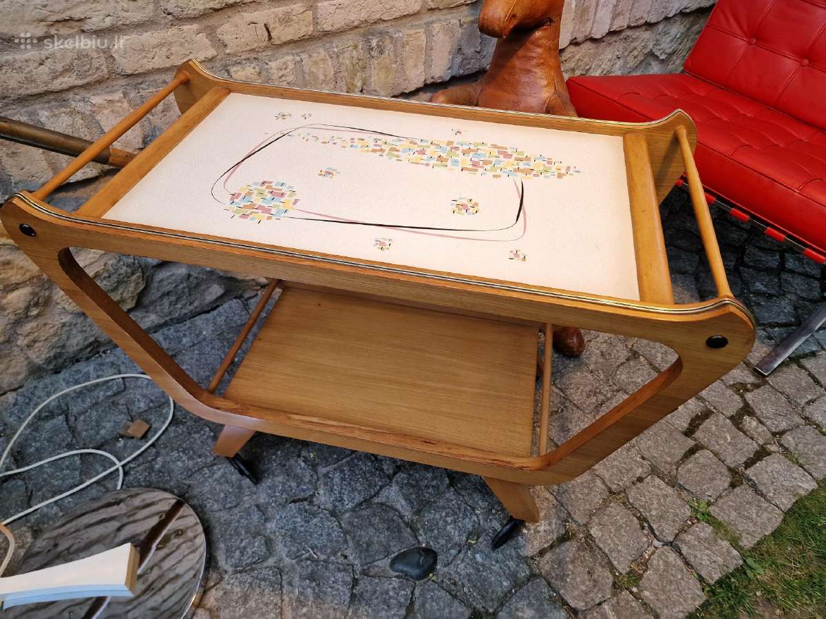 Vintažinis mid century servantas/kavos stalelis - nuotraukos Nr. 19