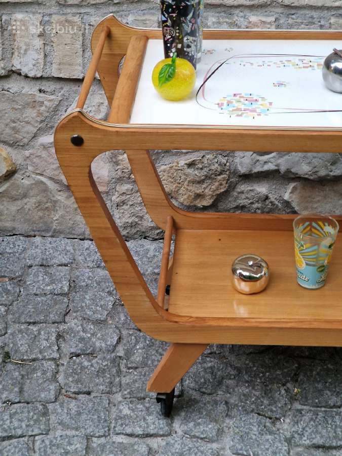 Vintažinis mid century servantas/kavos stalelis - nuotraukos Nr. 20