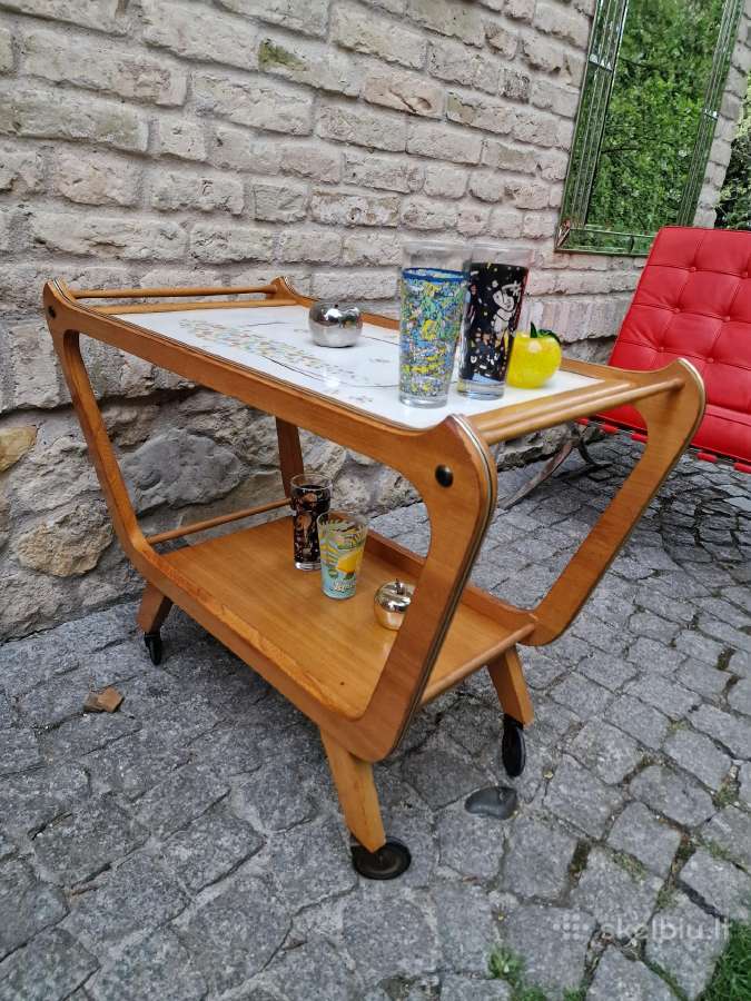 Vintažinis mid century servantas/kavos stalelis - nuotraukos Nr. 24