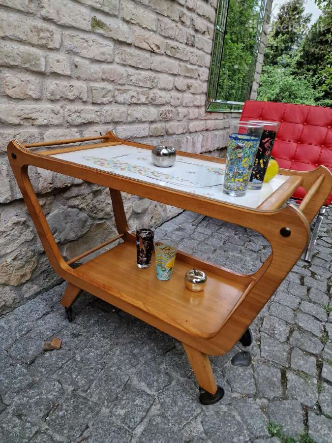 Vintažinis mid century servantas/kavos stalelis - nuotraukos Nr. 25