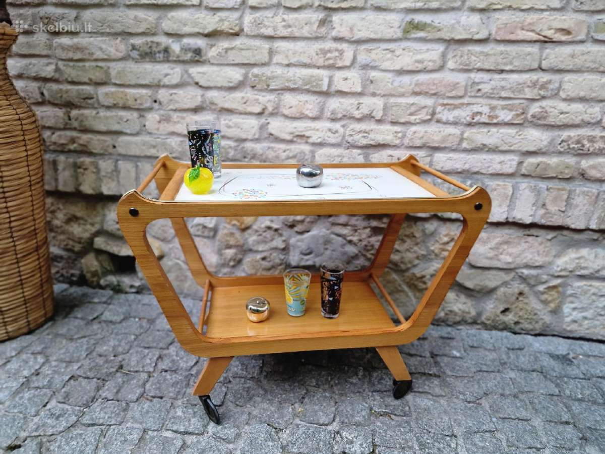 Vintažinis mid century servantas/kavos stalelis - nuotraukos Nr. 28