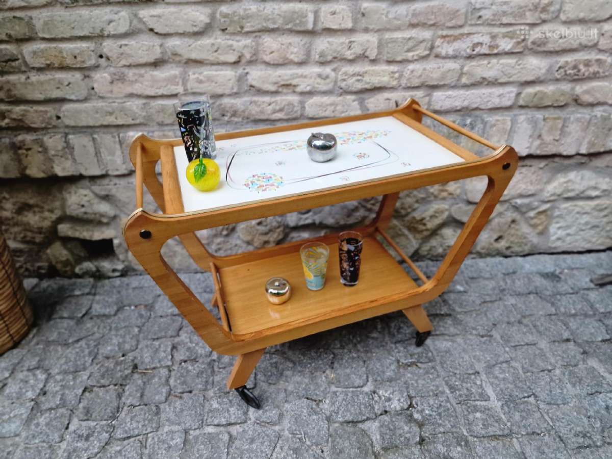 Vintažinis mid century servantas/kavos stalelis - nuotraukos Nr. 32
