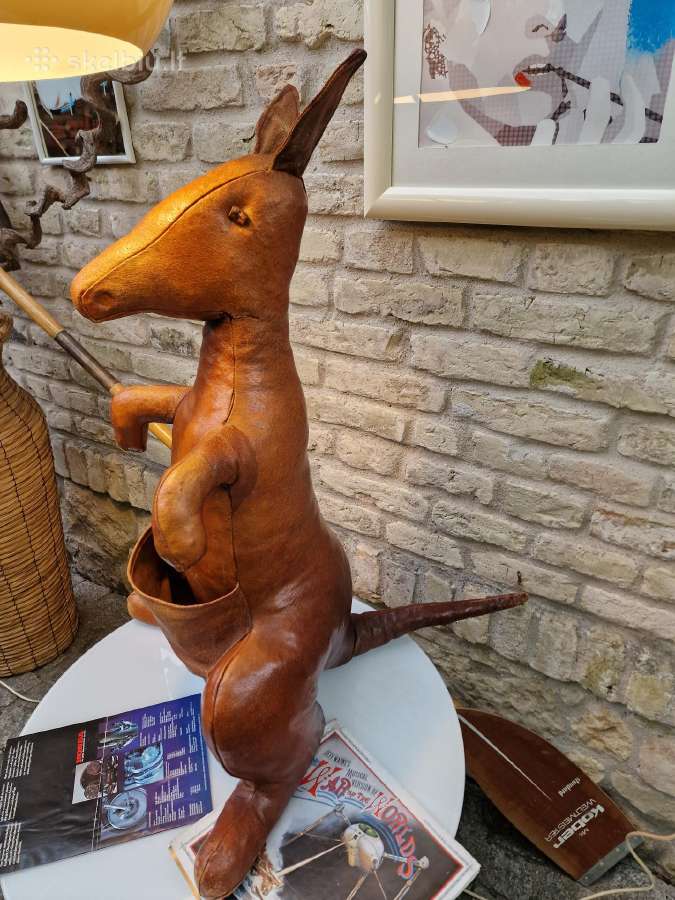 Vintažinė mid century autorinė odinė laikraštinė - nuotraukos Nr. 17