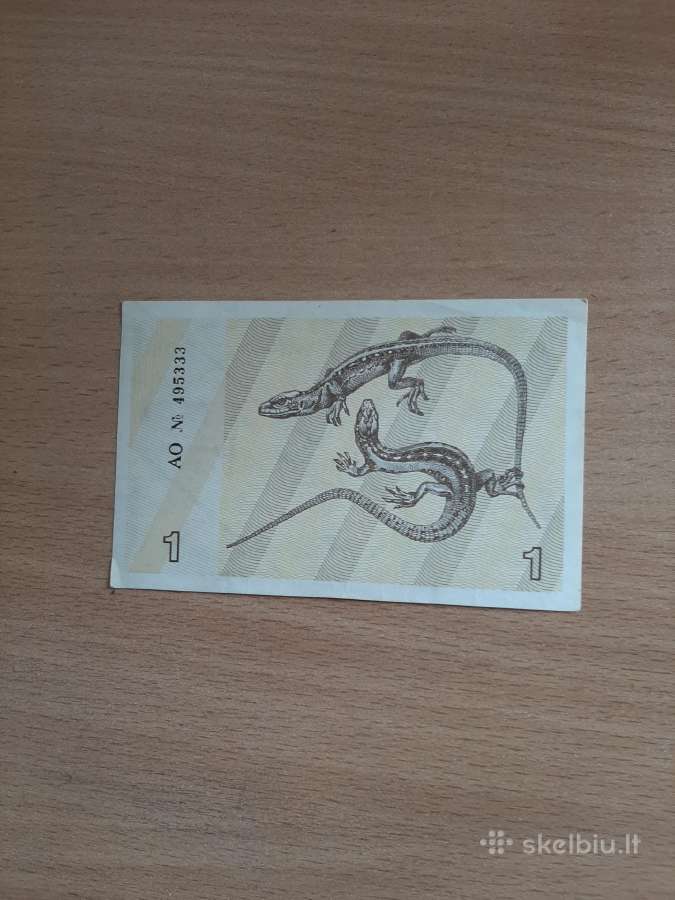 Parduodu 1taloną ,1991m.kaina 5€(driežai). - nuotraukos Nr. 2