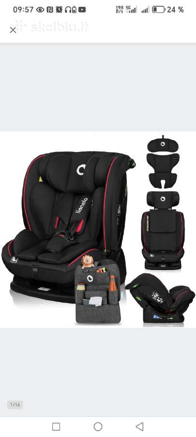 Nauja Lionelo Lo Aart I-size 0- 36kg auto kėdutė