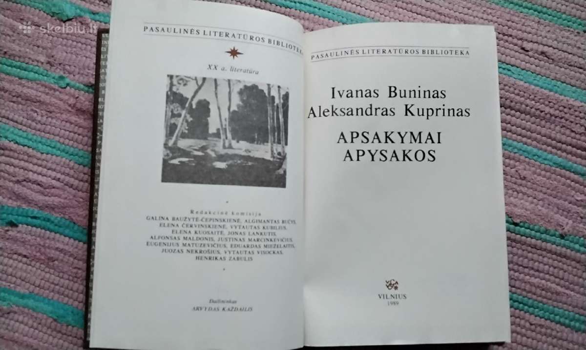 Apsakymai. Apysakos Ivanas Buninas, Aleksandras Ku