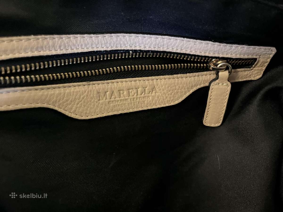 Marella odinė itališka rankinė - nuotraukos Nr. 6