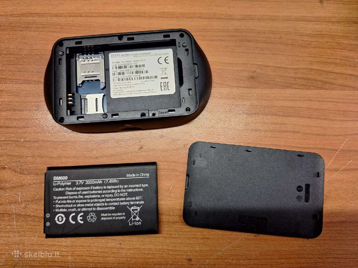 4G Lte Modemas Zyxel Wah7601 belaidis routeris - nuotraukos Nr. 6