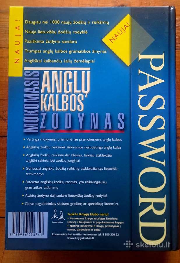 Mokomasis anglų kalbos žodynas Password - nuotraukos Nr. 2