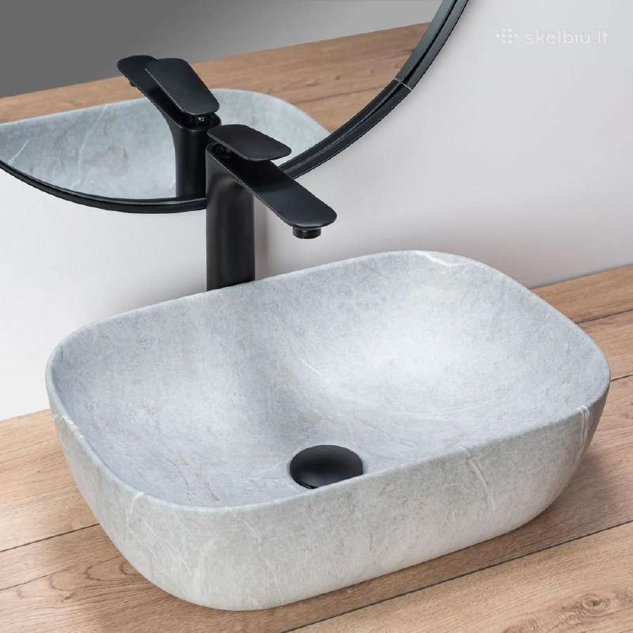 Naujas vonios praustuvas Rea Livia Grey 46,5x33,5