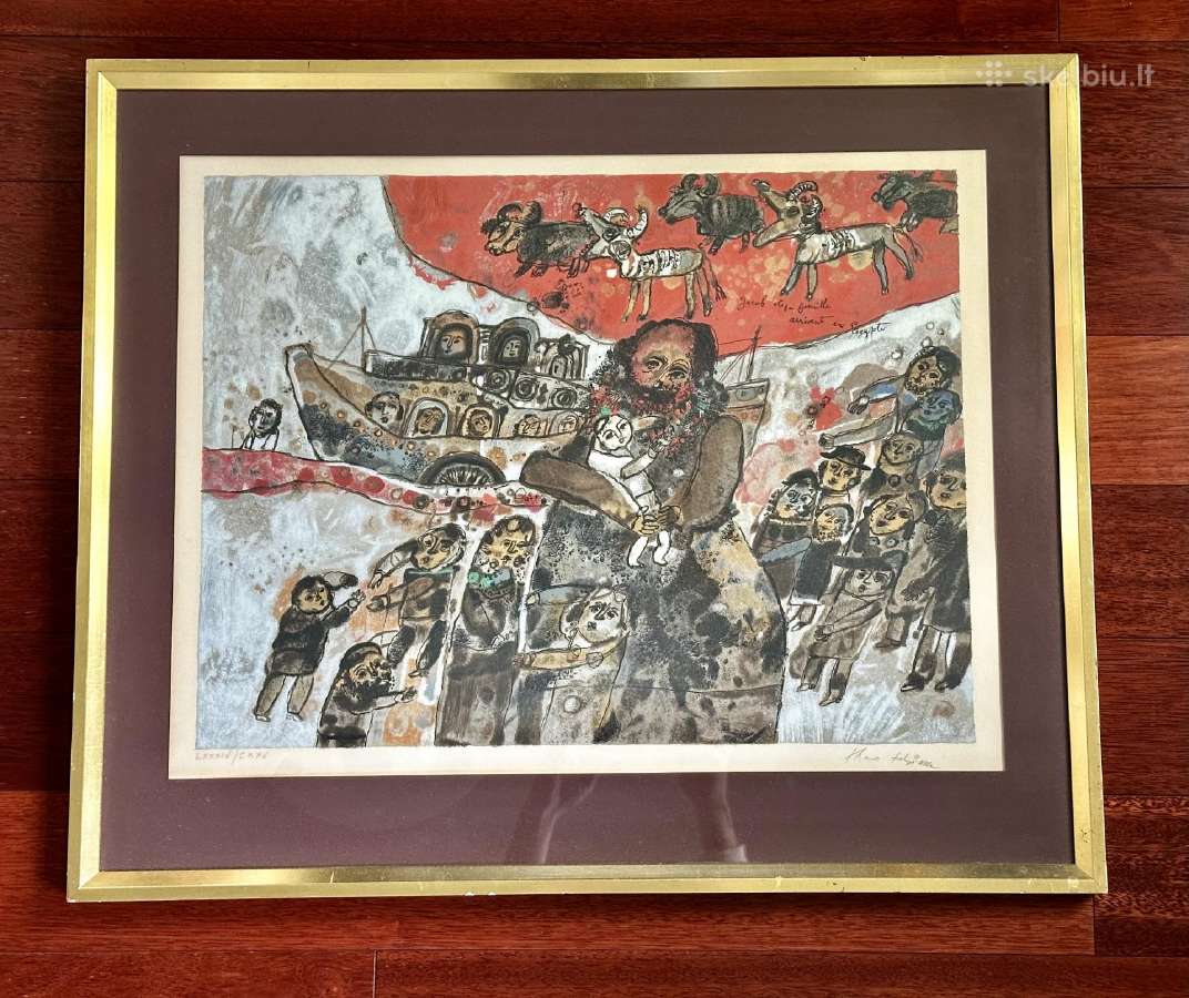 Theo Tobiasse - litografija, 1968 - nuotraukos Nr. 2