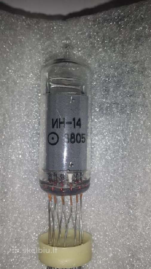 Indikatoriai nixie In-14 nenaudoti, K155id1 - nuotraukos Nr. 2