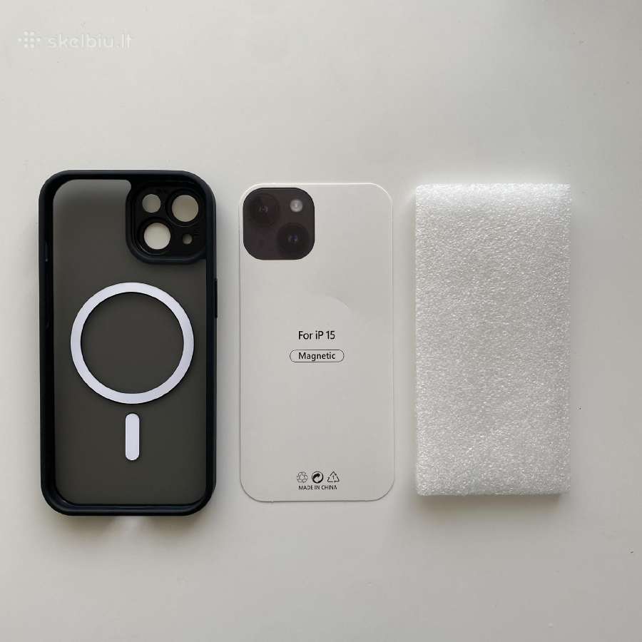 iPhone 15 Dėklas su kamerų apsauga + Magsafe - nuotraukos Nr. 3