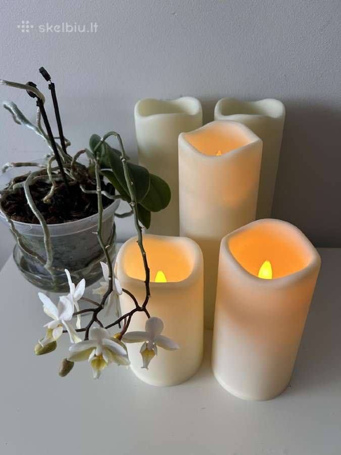 LED žvakės renginiams, vestuvėms 30 vnt ir daugiau - nuotraukos Nr. 5