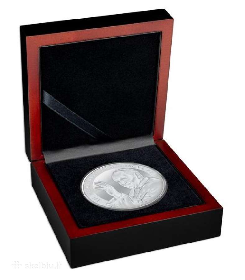 Sidabrinė moneta "Popiežius Pranciškus" 1 oz - nuotraukos Nr. 3