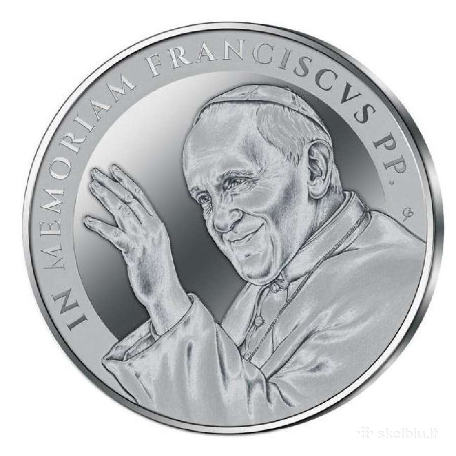 Sidabrinė moneta "Popiežius Pranciškus" 1 oz