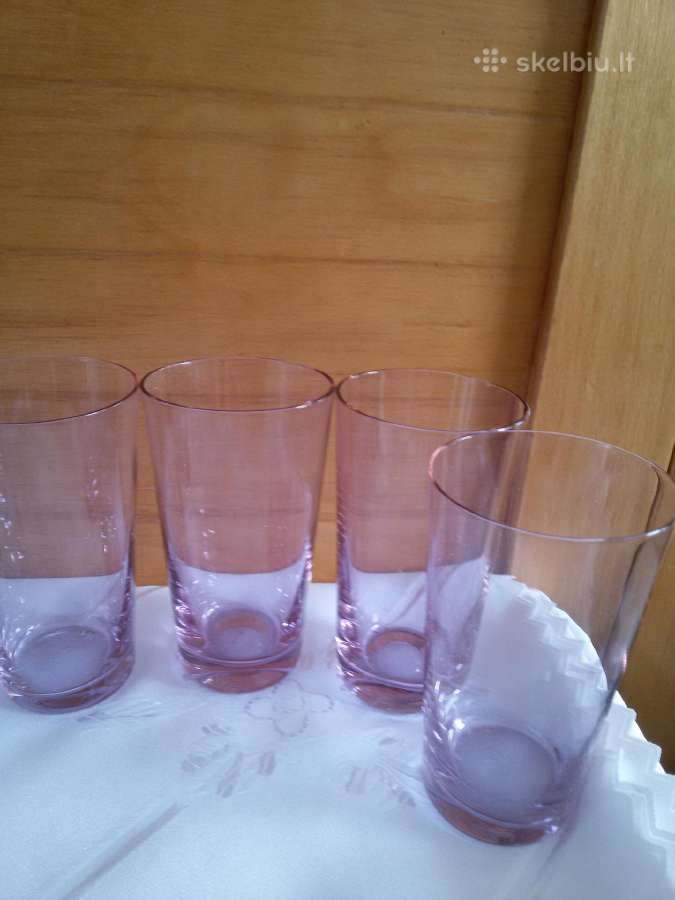 Plono stiklo,išskirtinės spalvos stiklinės - nuotraukos Nr. 4