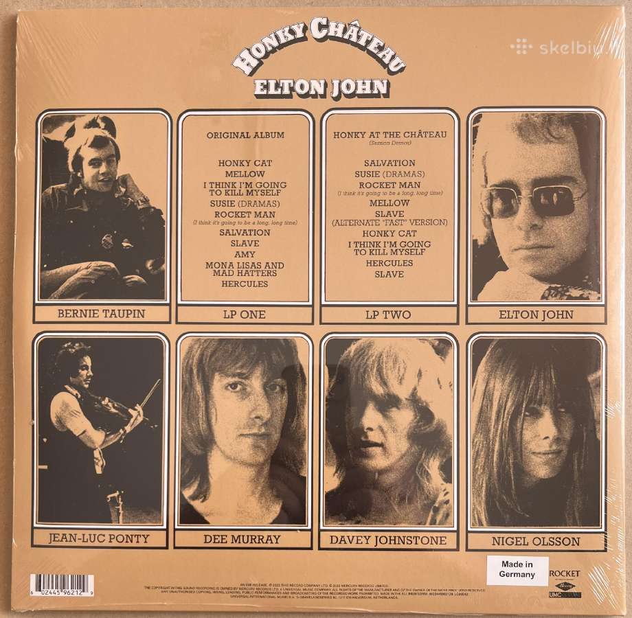 Elton John Honky Chateau 2 Lp 50th Anniversary - nuotraukos Nr. 2