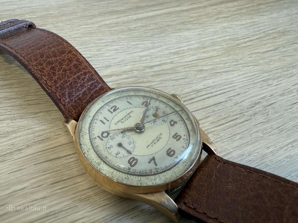 Chronographe Suisse 18k/750 Gold - nuotraukos Nr. 9