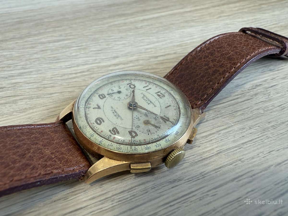 Chronographe Suisse 18k/750 Gold - nuotraukos Nr. 10