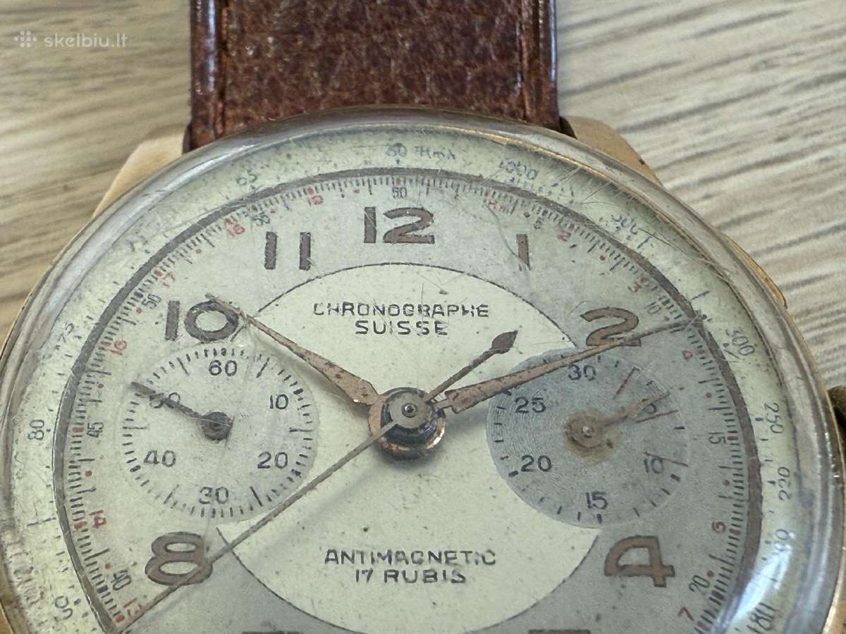 Chronographe Suisse 18k/750 Gold - nuotraukos Nr. 12