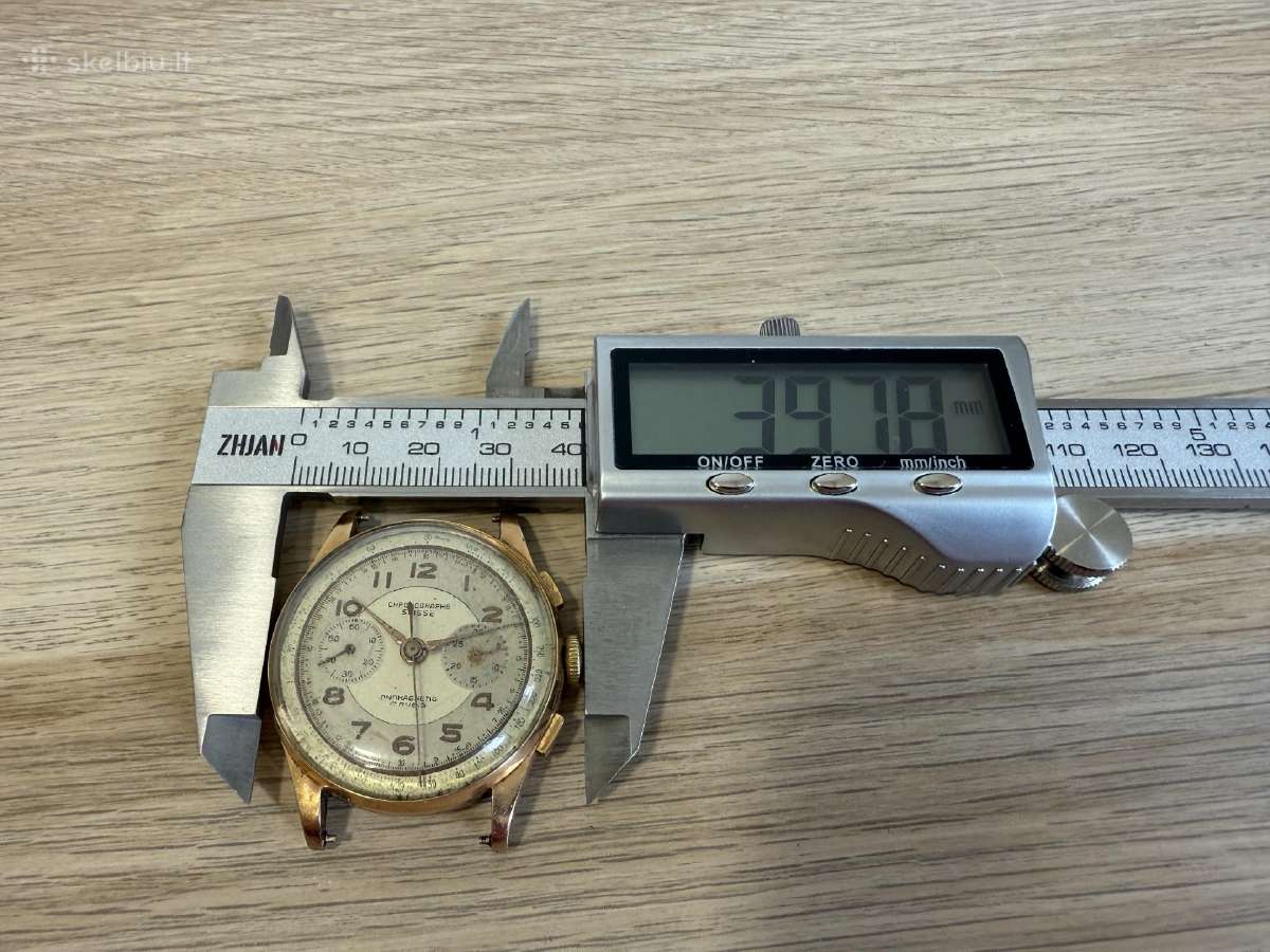 Chronographe Suisse 18k/750 Gold - nuotraukos Nr. 16