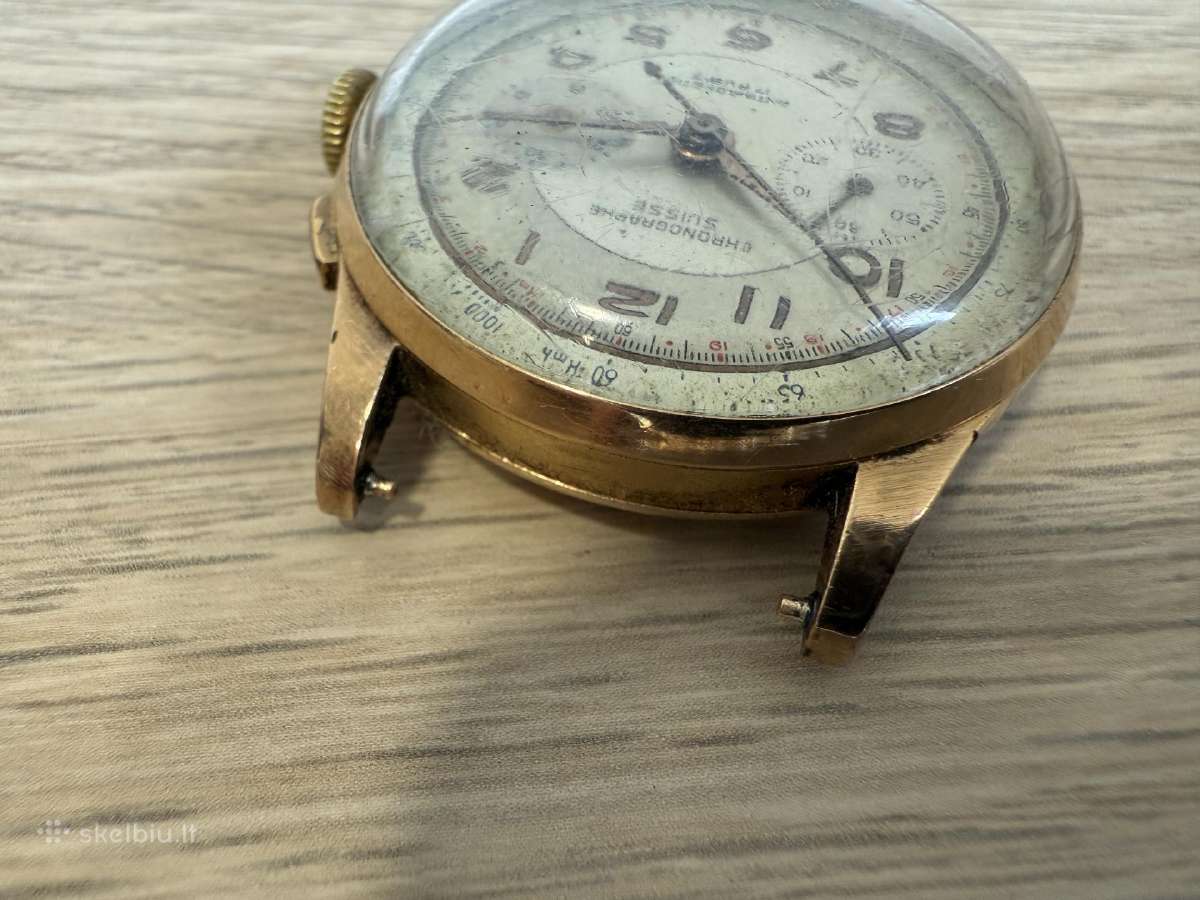Chronographe Suisse 18k/750 Gold - nuotraukos Nr. 19