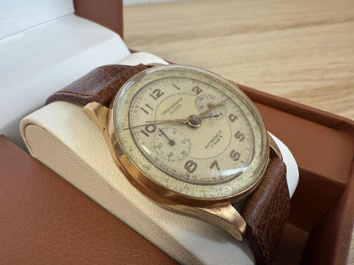 Chronographe Suisse 18k/750 Gold - nuotraukos Nr. 28