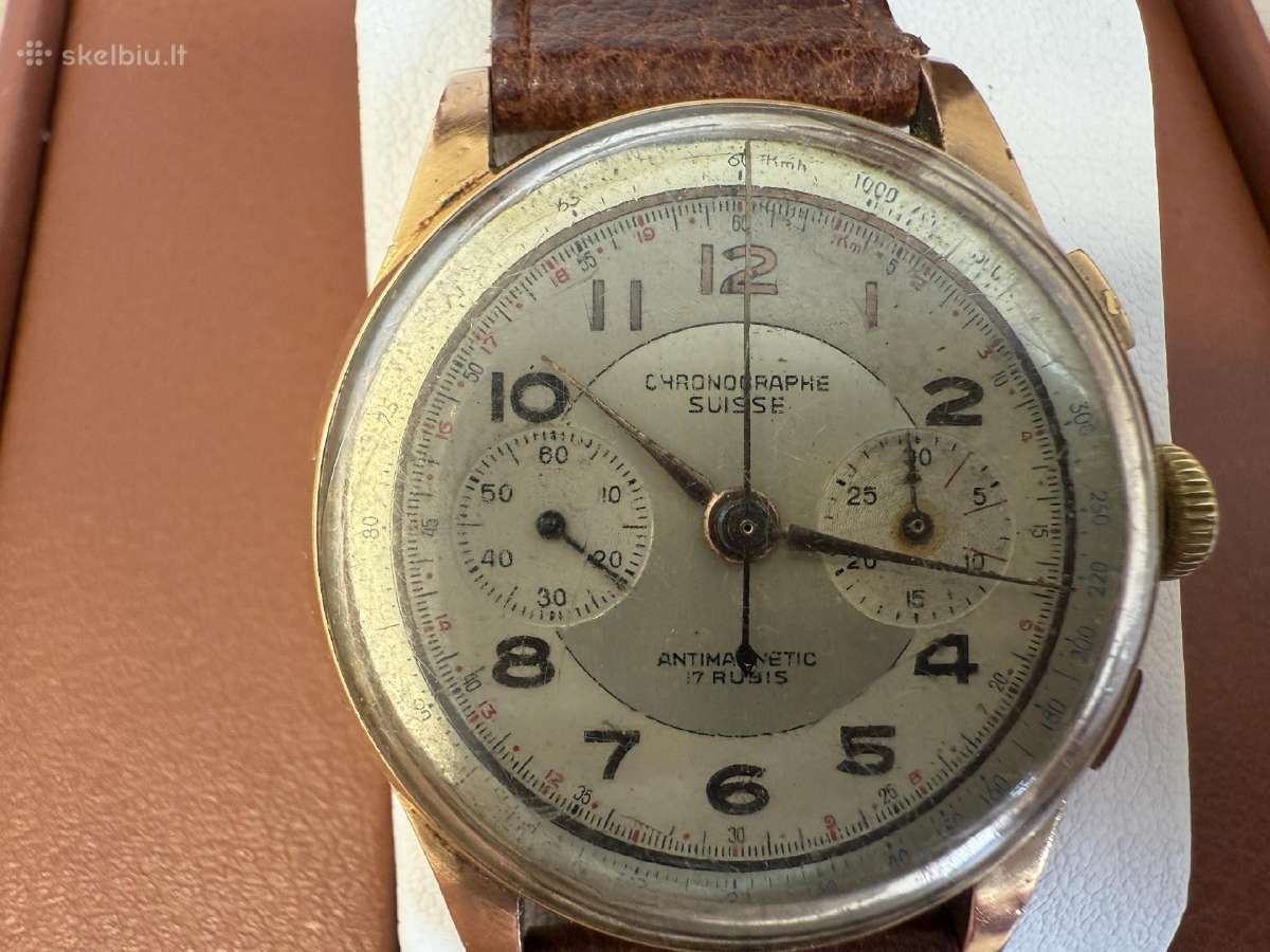Chronographe Suisse 18k/750 Gold - nuotraukos Nr. 30