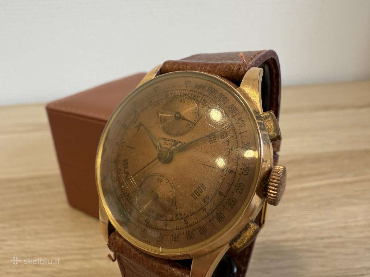 Chronographe Suisse 18k/750 Gold - nuotraukos Nr. 4
