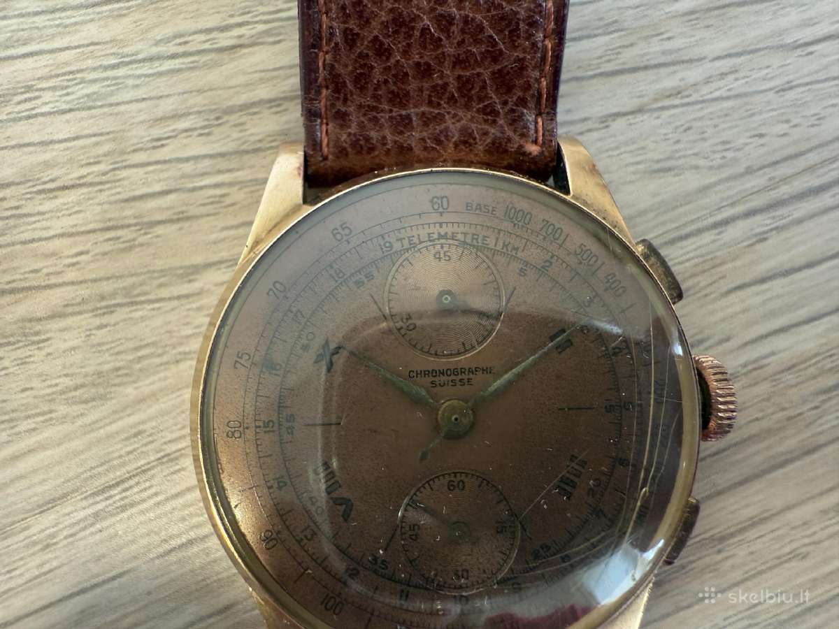 Chronographe Suisse 18k/750 Gold - nuotraukos Nr. 11