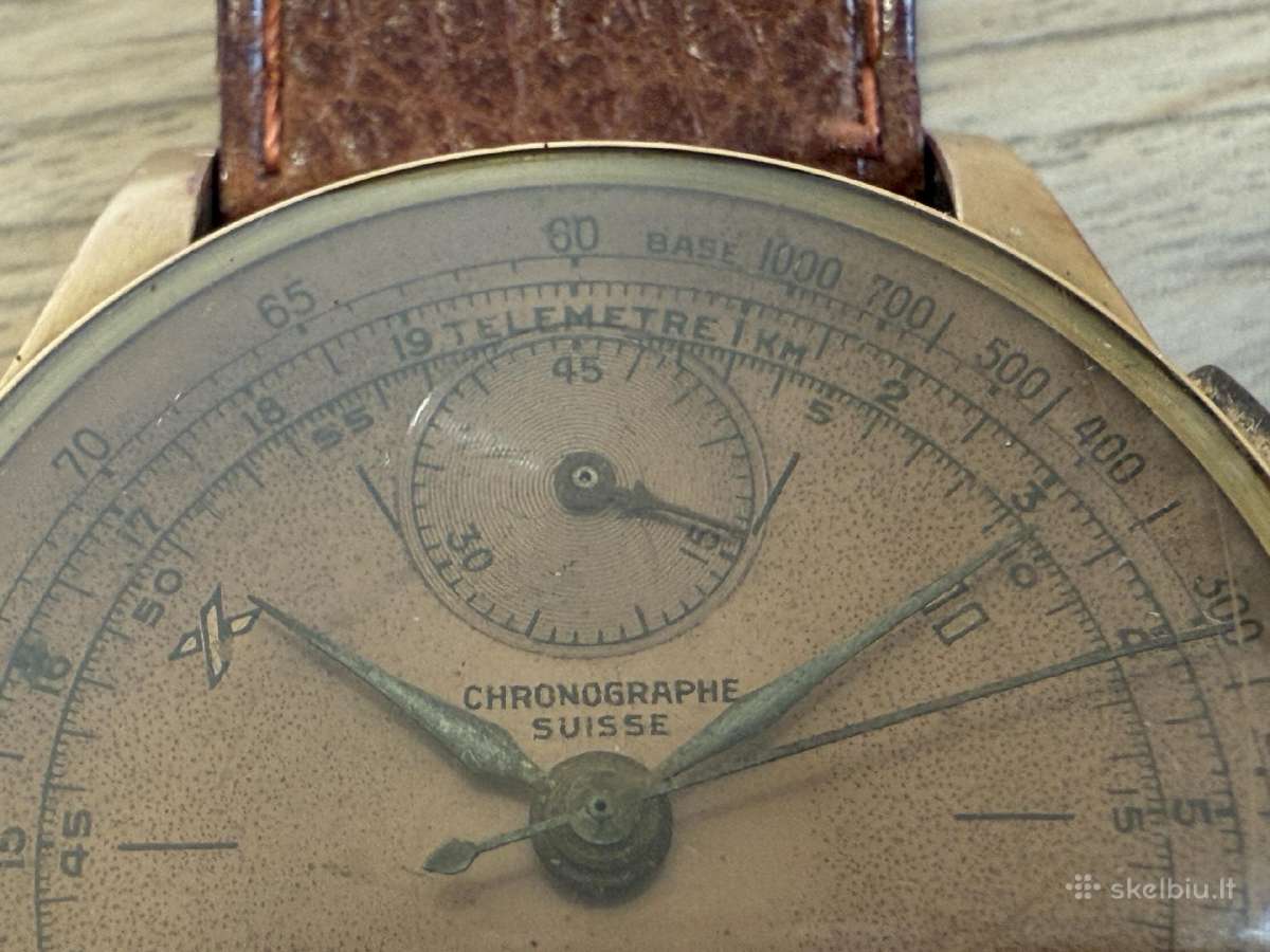 Chronographe Suisse 18k/750 Gold - nuotraukos Nr. 12