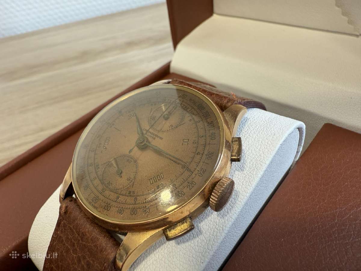 Chronographe Suisse 18k/750 Gold - nuotraukos Nr. 29