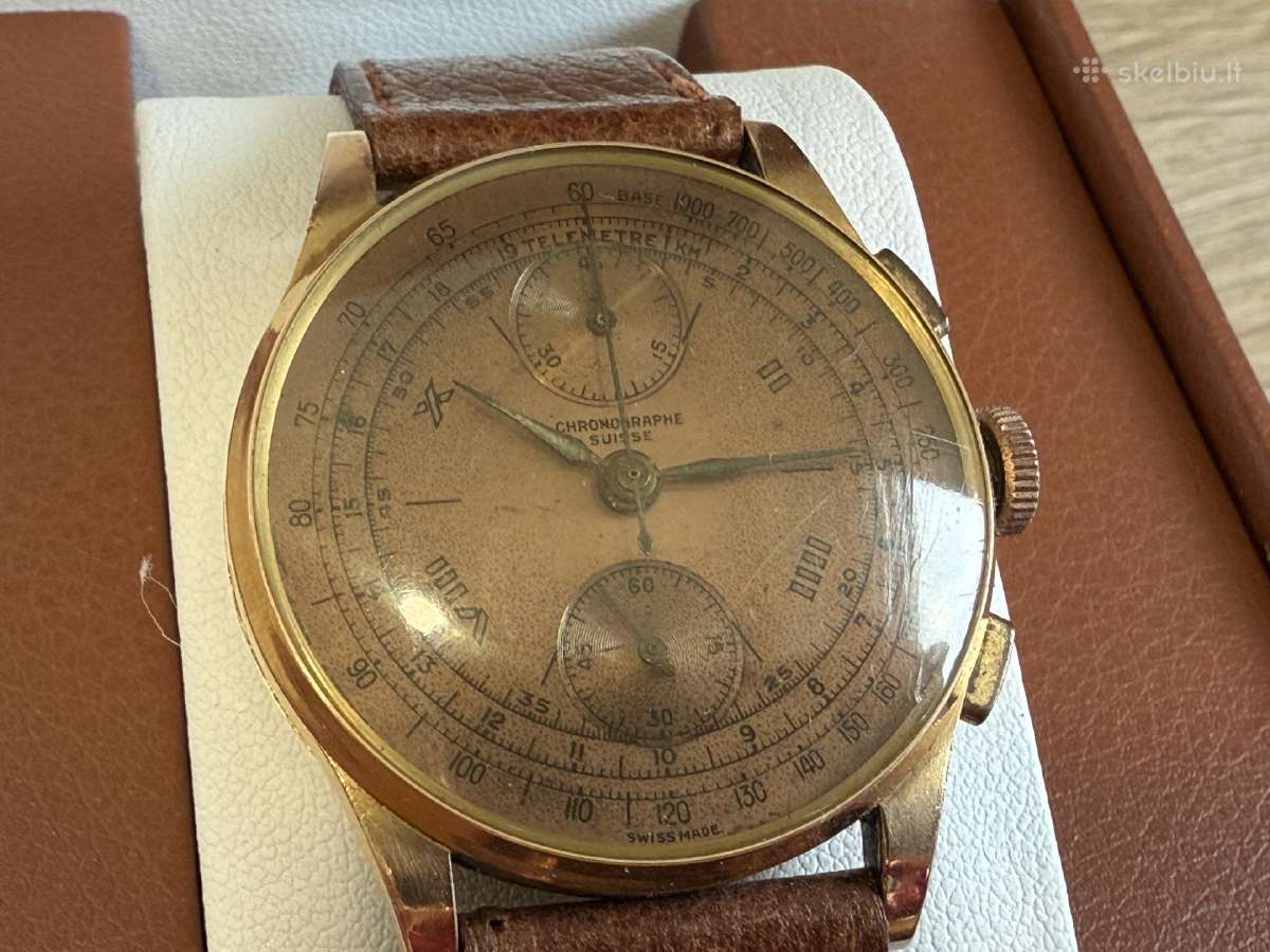 Chronographe Suisse 18k/750 Gold - nuotraukos Nr. 30
