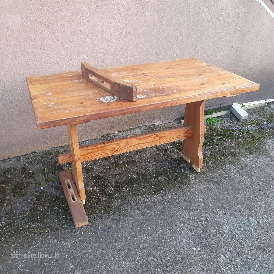 Televizoriaus staliukas ąžuolinis ir dar du stalai - nuotraukos Nr. 8