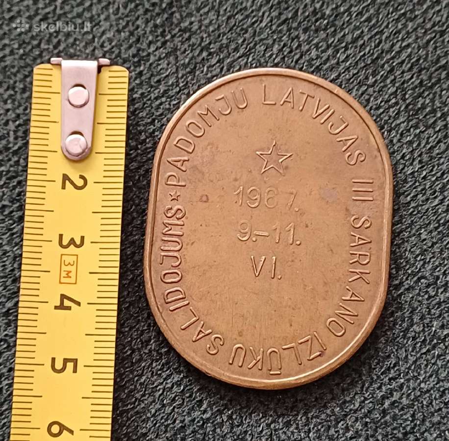 Stalo medalis. Latvijos TSRS 1967 - nuotraukos Nr. 3