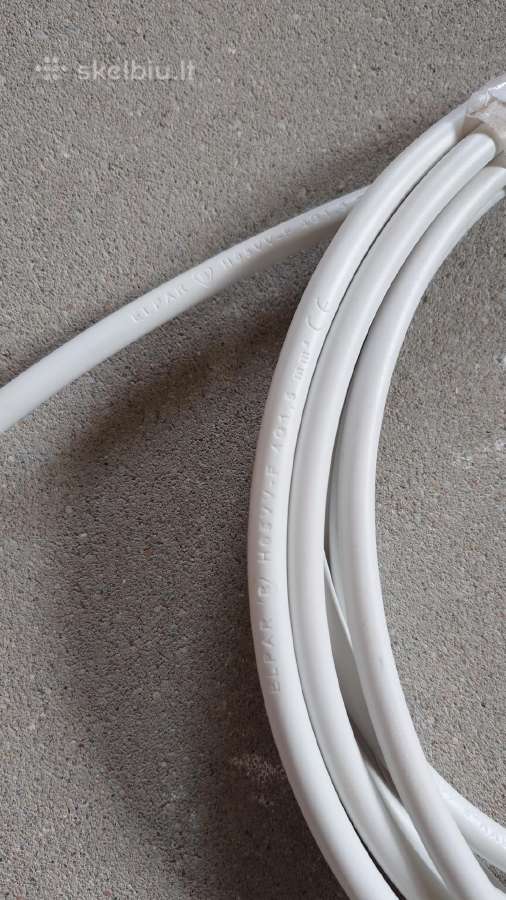 Instaliacijos Kabelis Owy 4x1.5 mm2 baltas 6m - nuotraukos Nr. 3