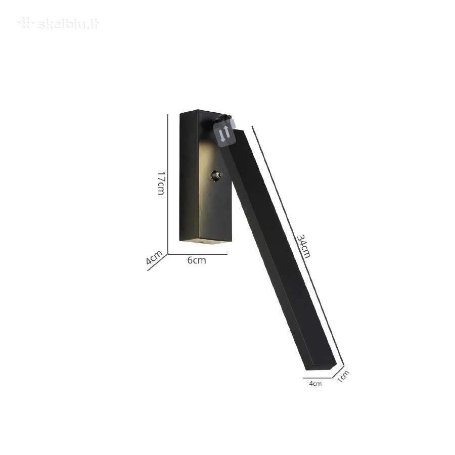 Modernus LED sienines šviestuvai - nuotraukos Nr. 2